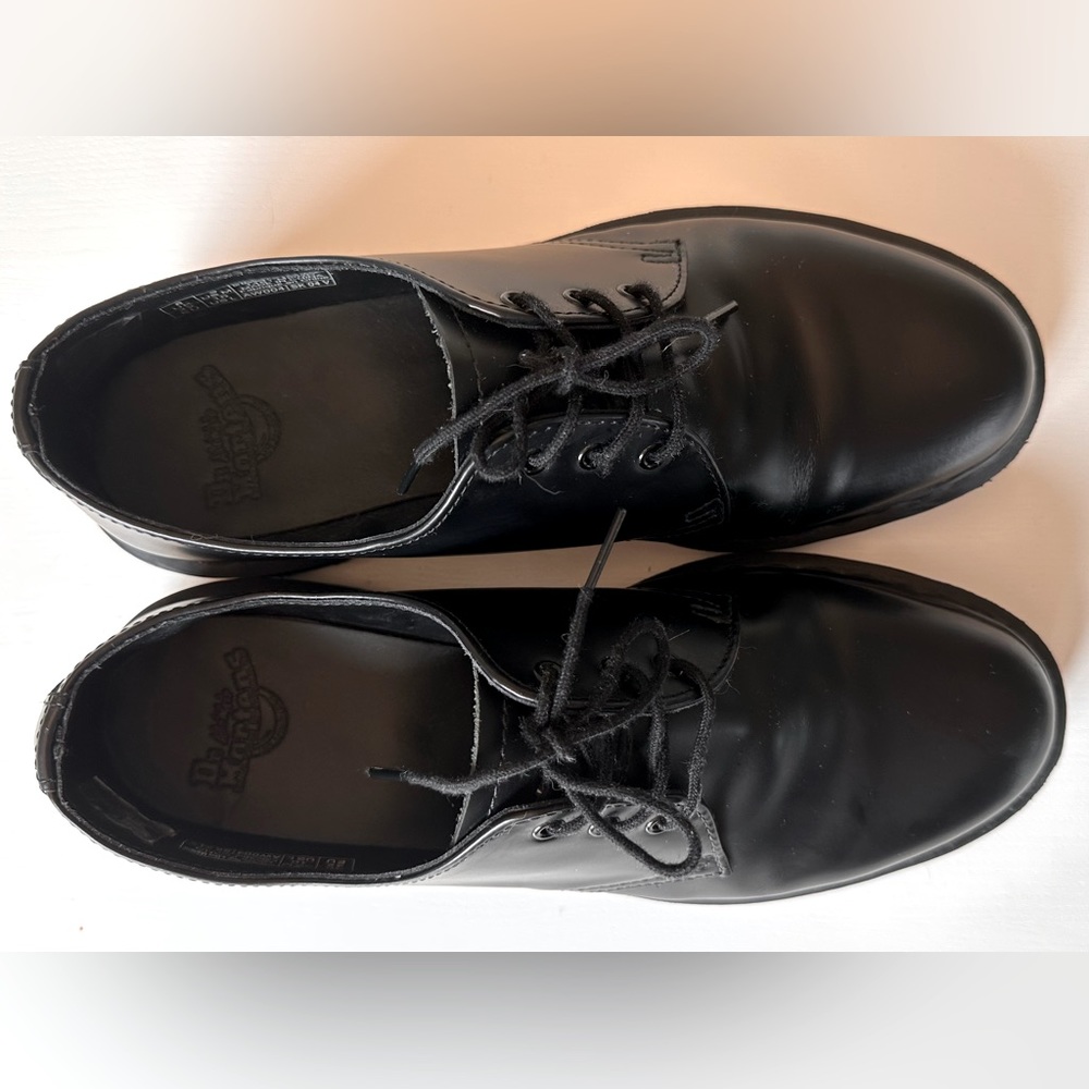 DR MARTENS 1461 MONO SMOOTH LEATHER OXFORD SHOES